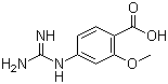 结构式 CAS# 173731-96-9, 4-胍基-2-甲氧基苯甲酸