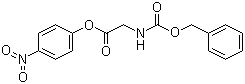 structure of CAS# 1738-86-9, N-(Benzyloxycarbonyl)glycine 4-nitrophenyl ester;N-Carbobenzoxyglycine p-nitrophenyl ester; N-Carboxyglycine N-benzyl p-nitrophenyl ester; N-alpha-Carbobenzoxyglycine p-nitrophenyl ester