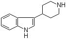 结构式 CAS# 17403-09-7, 3-(4'-哌啶基)-1H-吲哚