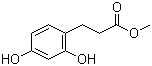 结构式 CAS# 17422-90-1, 3-(2,4-二羟基苯基)丙酸甲酯