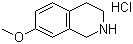 结构式 CAS# 1745-05-7, 7-甲氧基-1,2,3,4-四氢异喹啉盐酸盐