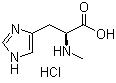 结构式 CAS# 17451-62-6, N-甲基-L-组氨酸单盐酸盐