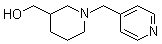 structure of CAS# 174560-96-4, 1-(4-Pyridinylmethyl)-3-piperidinemethanol