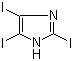 structure of CAS# 1746-25-4, 2,4,5-Triiodoimidazole;2,4,5-Triiodo-1H-imidazole