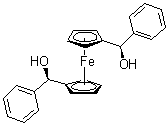 structure of CAS# 174689-60-2, (R,R)-1,1'-Bis(hydroxy(phenyl)methyl)ferrocene