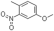 structure of CAS# 17484-36-5, 4-Methyl-3-nitroanisole;4-Methoxy-2-nitrotoluene