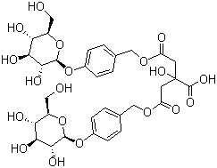 结构式 CAS# 174972-80-6, 巴利森苷 C