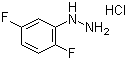 structure of CAS# 175135-73-6, 2,5-Difluorophenylhydrazine hydrochloride