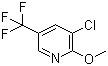 结构式 CAS# 175136-17-1, 3-氯-2-甲氧基-5-(三氟甲基)吡啶