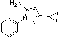 structure of CAS# 175137-45-8, 3-Cyclopropyl-1-phenyl-1H-pyrazol-5-amine;5-Amino-3-cyclopropyl-1-phenylpyrazole