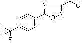 3-(Chloromethyl)-5-[4-(trifluoromethyl)phenyl]-1,2,4-oxadiazole molecular structure (CAS 175205-84-2)
