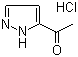 structure of CAS# 175277-40-4, 1-(1H-Pyrazol-5-yl)ethan-1-one hydrochloride