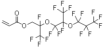 结构式 CAS# 17559-01-2, 1H,1H-2,5-二(三氟甲基)-3,6-二氧杂十一氟壬醇丙烯酸酯