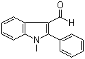 结构式 CAS# 1757-72-8, 1-甲基-2-苯基吲哚-3-甲醛