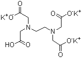 结构式 CAS# 17572-97-3, EDTA-三钾