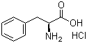 结构式 CAS# 17585-69-2, L-苯丙氨酸盐酸盐