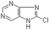 structure of CAS# 17587-87-0, 8-Chloropurine;8-Chloro-7H-purine
