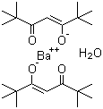 结构式 CAS# 17594-47-7, 双(2,2,6,6,-四甲基-3,5-庚二酮酸)钡(一水)