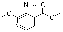 结构式 CAS# 175965-76-1, 3-氨基-2-甲氧基-4-吡啶羧酸甲酯