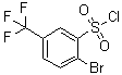 structure of CAS# 176225-08-4, 2-Bromo-5-(trifluoromethyl)benzenesulfonyl chloride;2-Bromo-5-(trifluoromethyl)benzene-1-sulfonyl chloride; 5-Trifluoromethyl-2-bromobenzenesulfonyl chloride