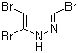 结构式 CAS# 17635-44-8, 3,4,5-三溴吡唑