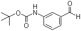 structure of CAS# 176980-36-2, 3-(tert-Butoxycarbonylamino)benzaldehyde