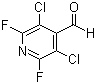 结构式 CAS# 17723-32-9, 3,5-二氯-2,6-二氟吡啶-4-甲醛