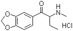 structure of CAS# 17762-90-2, 2-Methylamino-1-(3',4'-methylenedioxyphenyl)butan-1-one hydrochloride;Bk-MBDB; Butylone