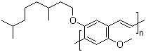 结构式 CAS# 177716-59-5, 聚[[2-[(3,7-二甲基辛基)氧基]-5-甲氧基-1,4-苯]-1,2-乙烯二基]