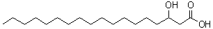 结构式 CAS# 17773-30-7, 3-羟基硬脂酸