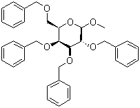 structure of CAS# 17791-37-6, Methyl 2,3,4,6-tetra-O-benzyl-alpha-D-glucopyranoside