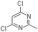 结构式 CAS# 1780-26-3, 4,6-二氯-2-甲基嘧啶; 2-甲基-4,6-二氯嘧啶