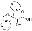 结构式 CAS# 178306-51-9, 2-羟基-3-甲氧基-3,3-二苯基丙酸