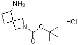 structure of CAS# 1788054-91-0, 5-Amino-2-azaspiro[3.3]heptane-2-carboxylic acid 1,1-dimethylethyl ester hydrochloride (1:1)