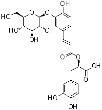 结构式 CAS# 178895-25-5, 迷迭香酸-3-O-葡糖苷