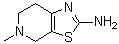 4,5,6,7-四氢-5-甲基噻唑并[5,4-c]吡啶-2-胺分子结构 (CAS 17899-48-8)