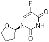 structure of CAS# 17902-23-7, Tegafur;5-Fluoro-1-(tetrahydro-2-furyl)uracil; 5-Fluoro-1-(tetrahydro-2-furanyl)-2,4(1H,3H)-pyrimidinedione