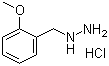 structure of CAS# 179110-14-6, [(2-Methoxyphenyl)methyl]hydrazine hydrochloride