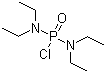 structure of CAS# 1794-24-7, Tetraethylphosphorodiamidic chloride;N,N,N',N'-Tetraethylphosphorodiamidic chloride; Bis(diethylamino)phosphochloridate