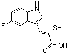 structure of CAS# 179461-52-0, 3-(5-Fluoro-1H-indol-3-yl)-2-mercapto-2-propenoic acid;PD 151746