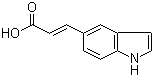 结构式 CAS# 179626-79-0, (E)-3-(1H-吲哚-5-基)-2-丙烯酸