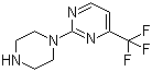 structure of CAS# 179756-91-3, 1-(4-Trifluoromethylpyrimidin-2-yl)piperazine;2-(Piperazin-1-yl)-4-(trifluoromethyl)pyrimidine