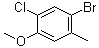 结构式 CAS# 179897-95-1, 4-溴-2-氯-5-甲基苯甲醚
