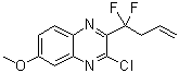 3-氯-2-(1,1-二氟-3-丁烯-1-基)-6-甲氧基喹喔啉分子结构 (CAS 1799733-46-2)