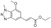 structure of CAS# 1799973-79-7, Ethyl (2E)-3-(7-methoxy-1-methyl-1H-benzotriazol-5-yl)acrylate