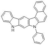 structure of CAS# 1800022-02-9, 7-Phenyl-7,9-dihydrobenzo[g]indolo[2,3-b]carbazole;12-phenyl-12,16-diazahexacyclo[11.11.0.02,11.03,8.015,23.017,22]tetracosa-1(13),2(11),3,5,7,9,14,17,19,21,23-undecaene