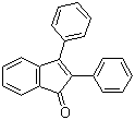 structure of CAS# 1801-42-9, 2,3-Diphenyl-1H-inden-1-one;2,3-Diphenylindone; 2,3-Diphenyl-1-indenone; NSC 401880; NSC 60783