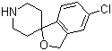 5-氯螺[异苯并呋喃-1(3H),4'-哌啶]分子结构 (CAS 180160-48-9)