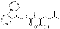 structure of CAS# 180414-94-2, N-[(9H-Fluoren-9-ylmethoxy)carbonyl]-5-methyl-L-norleucine