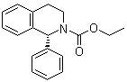 结构式 CAS# 180468-41-1, (R)-1-苯基-1,2,3,4-四氢异喹啉-2-甲酸乙酯